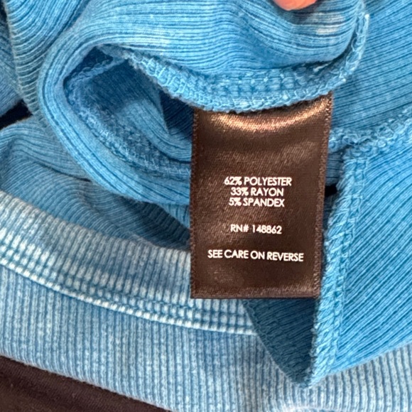 Torrid Light Blue Ribbed Knit Top - Picture 3 of 7